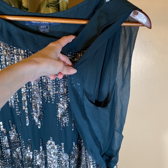 French Connection Green Sequin Mini Dress - Picture 11 of 11